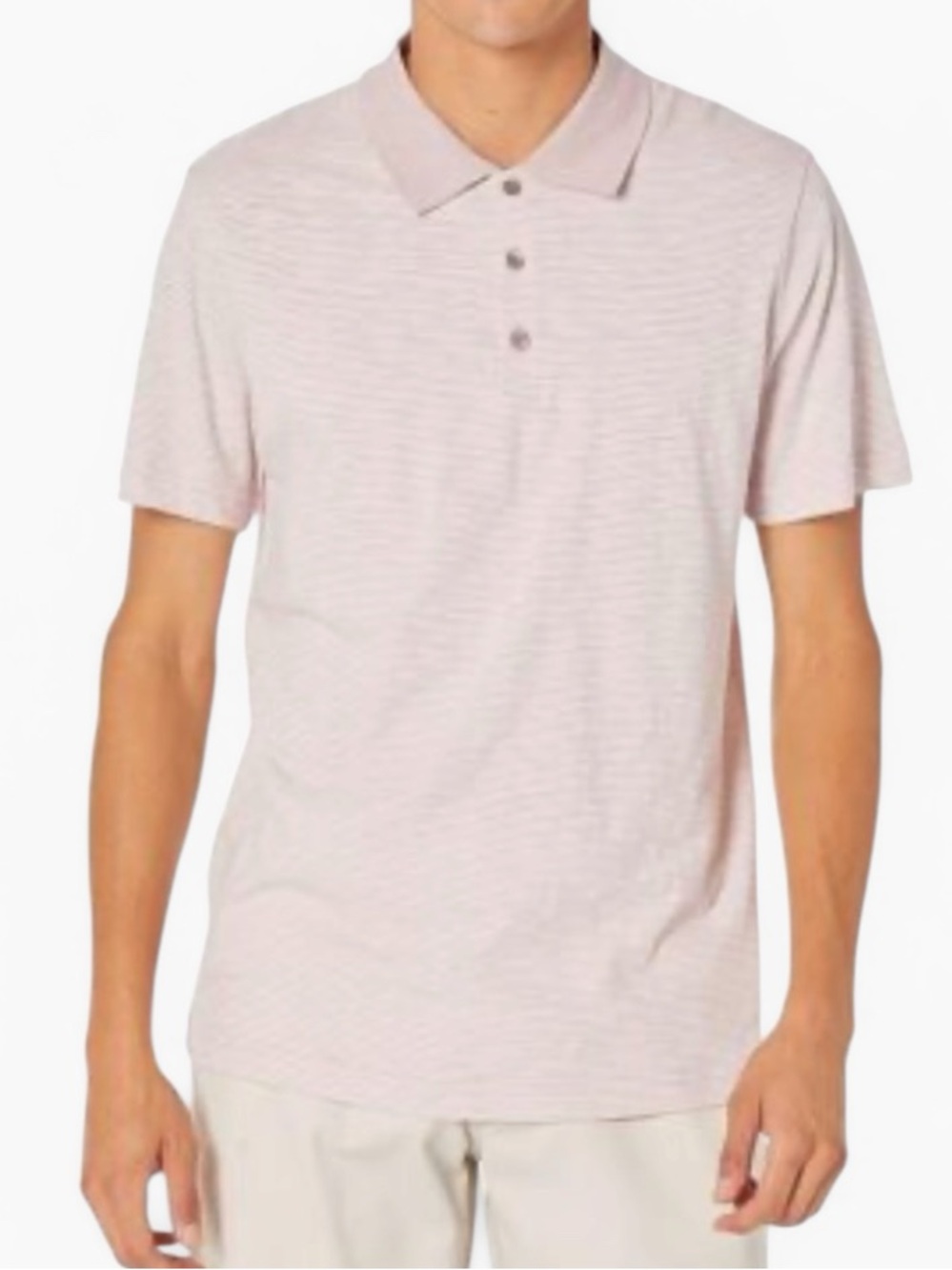 Theory Bron D Cosmos Stripe 3 Button Polo Shirt